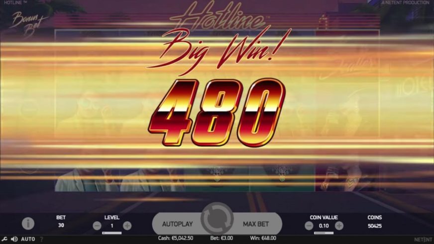 Hotline slot screen 3