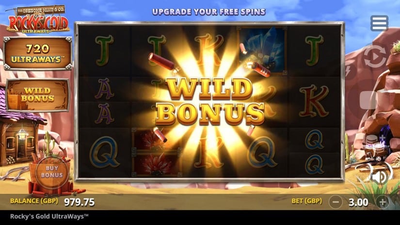 Rocky’s Gold Ultraways slot screen 2
