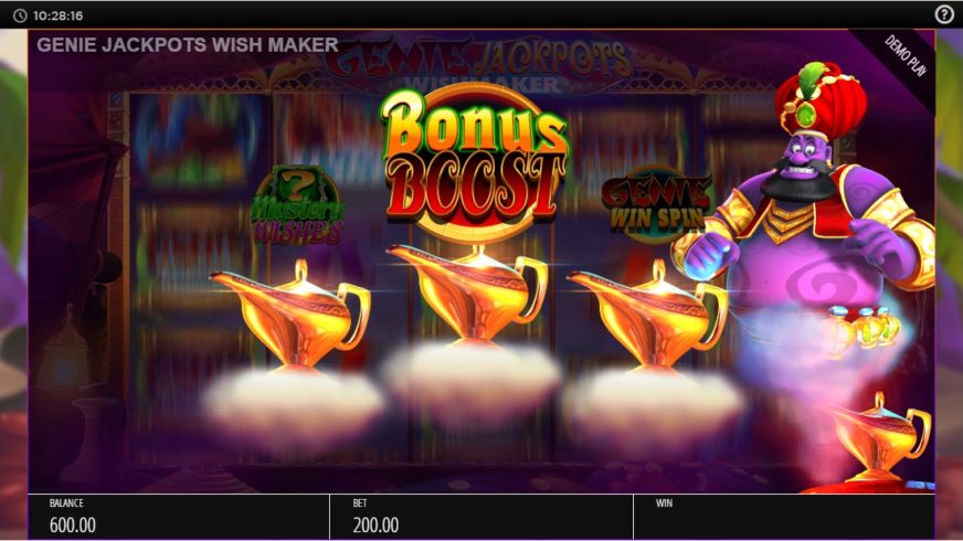 Genie Jackpots Wishmaker slot screen 2