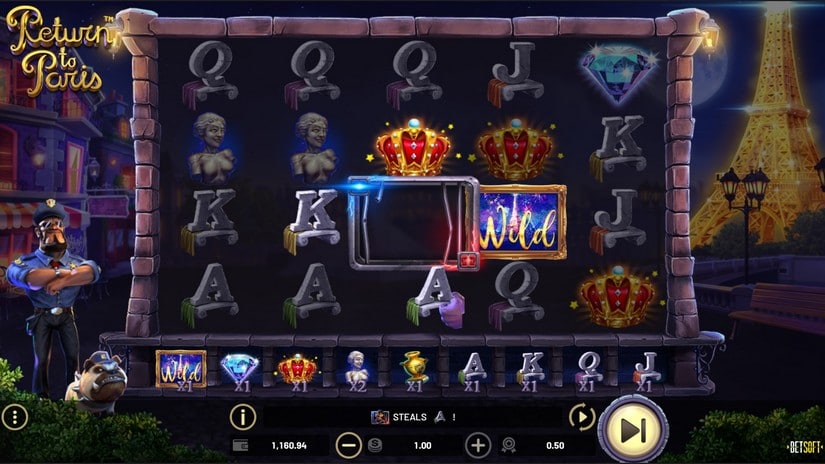 Return to Paris slot screen 2