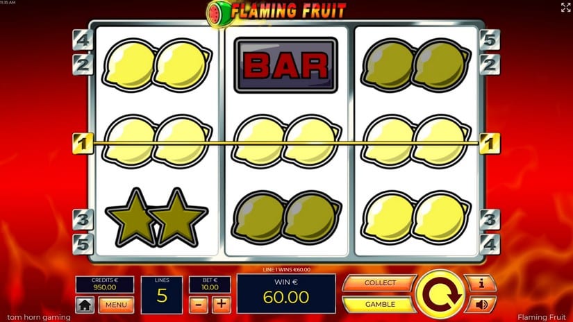 Flaming Fruit slot screen 2