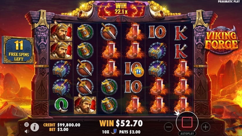 Viking Forge slot screen 5