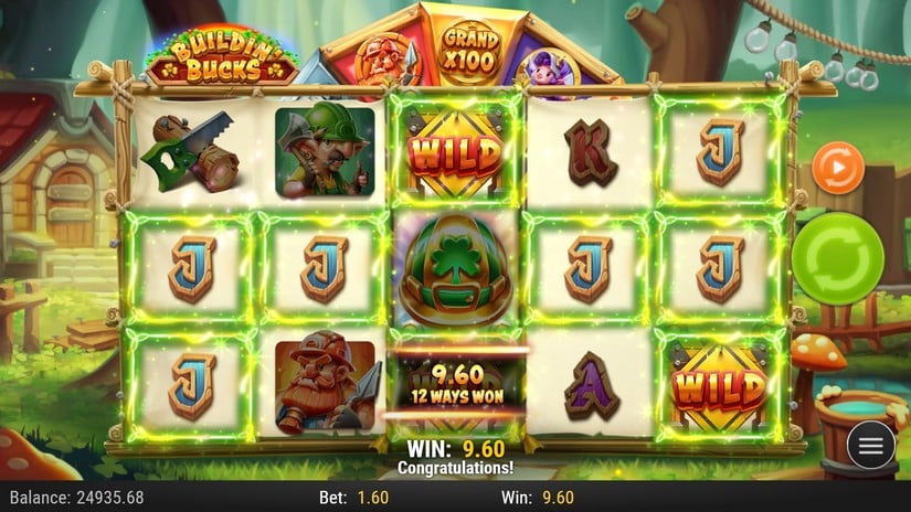 Buildin’ Bucks slot screen 3