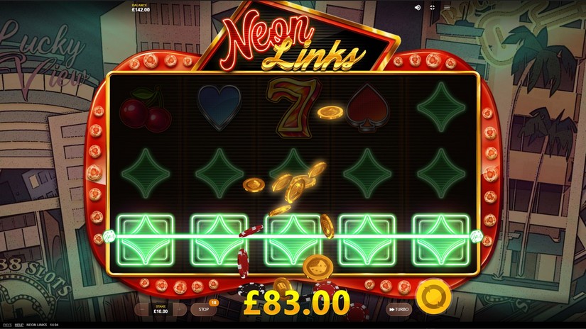 Neon Links slot screen 4