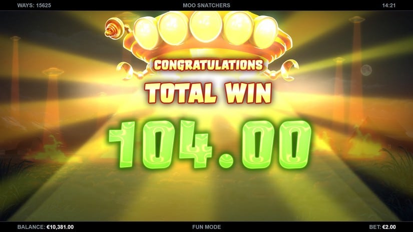 Moo Snatchers slot screen 5