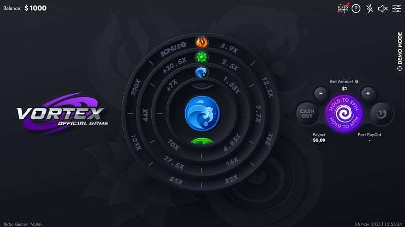 Vortex slot screen 1