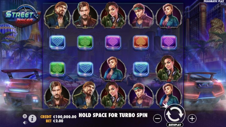 Street Racer slot screen 1