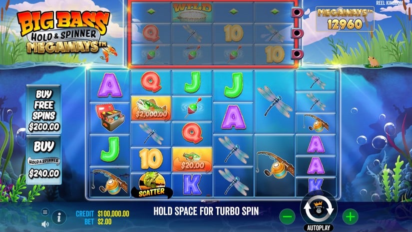 Big Bass Hold & Spin Megaways slot screen 1
