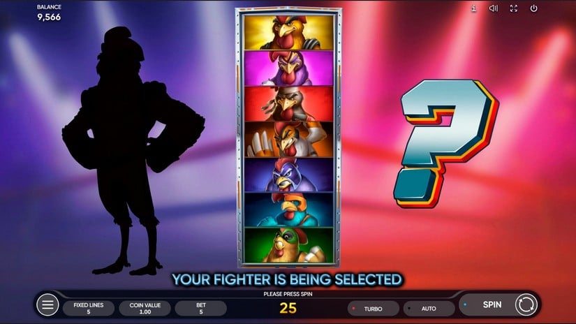 Rooster Fury slot screen 2