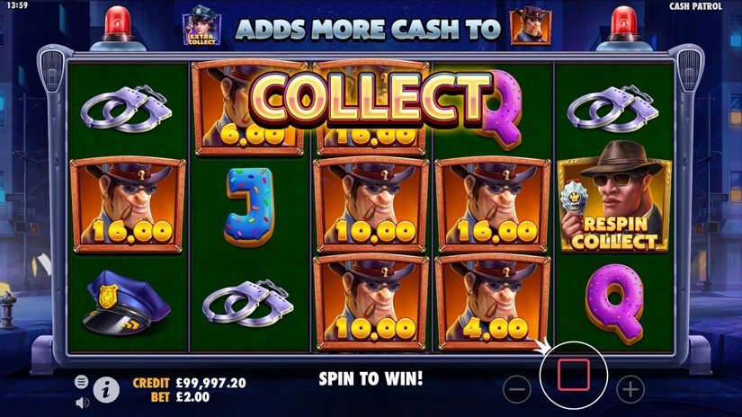 Cash Patrol slot screen 6