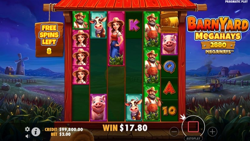 Barnyard Megahays Megaways slot screen 5