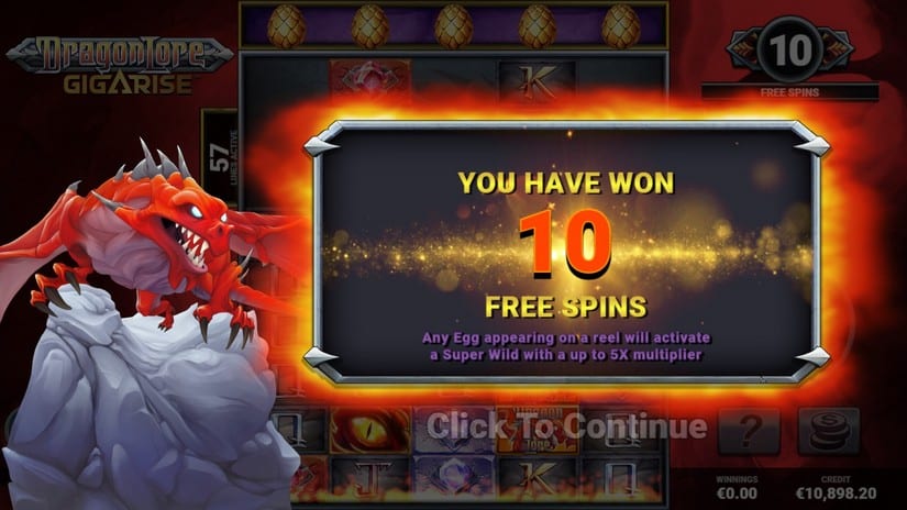 Dragon Lore Gigarise slot screen 4