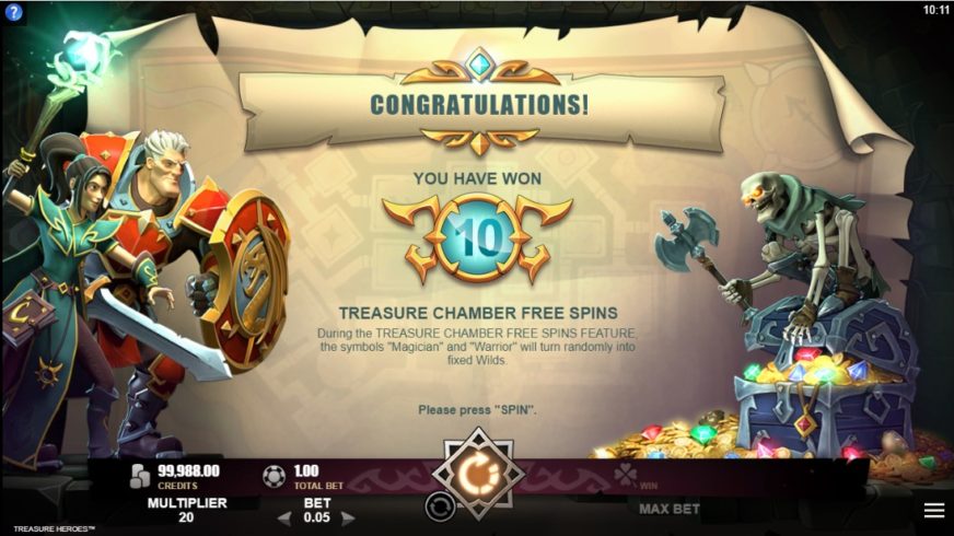 Treasure Heroes slot screen 4