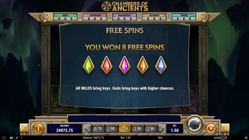Chambers of Ancients slot screen 3