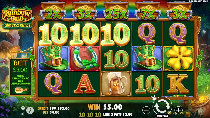 Rainbow Gold slot screen 2