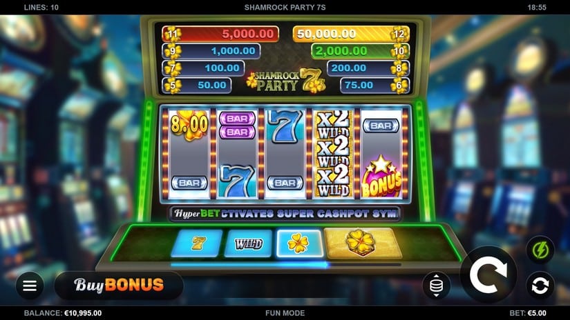 Shamrock Party 7s slot screen 1