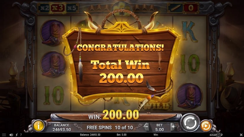 Wild Bandolier slot screen 6