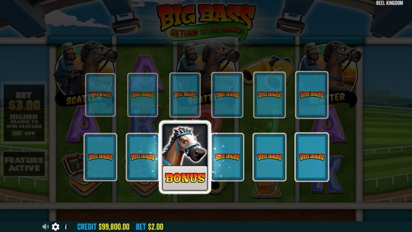 Big Bass Return to the Races slot screen 3