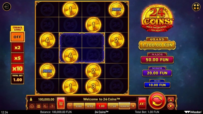 24 Coins™ slot screen 1