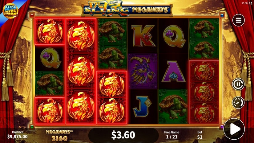 Si Ling Megaways slot screen 3