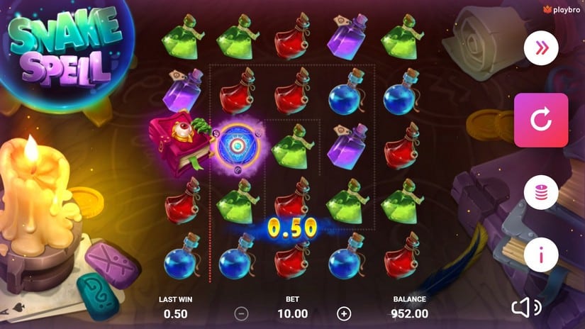 Snake Spell slot screen 3