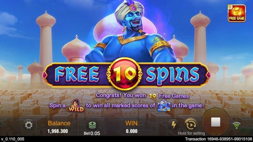 Magic Lamp slot screen 3