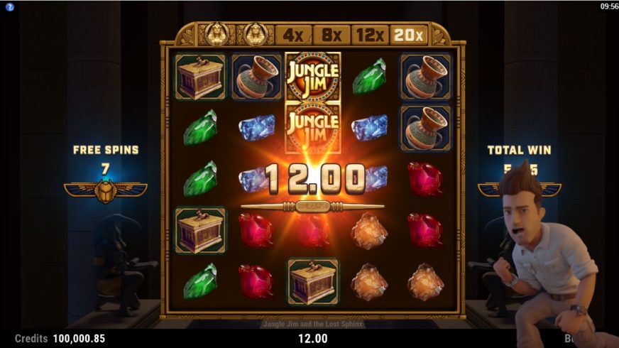 Jungle Jim and the Lost Sphinx slot screen 4