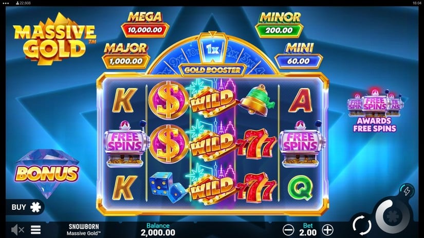 Massive Gold slot screen 1