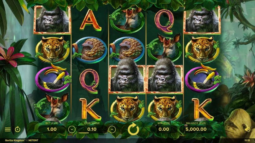 Gorilla Kingdom slot screen 1