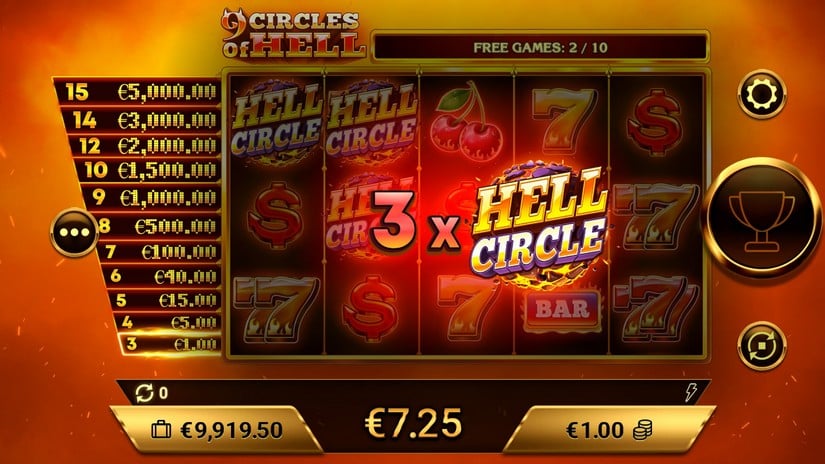 9 Circles of Hell slot screen 5