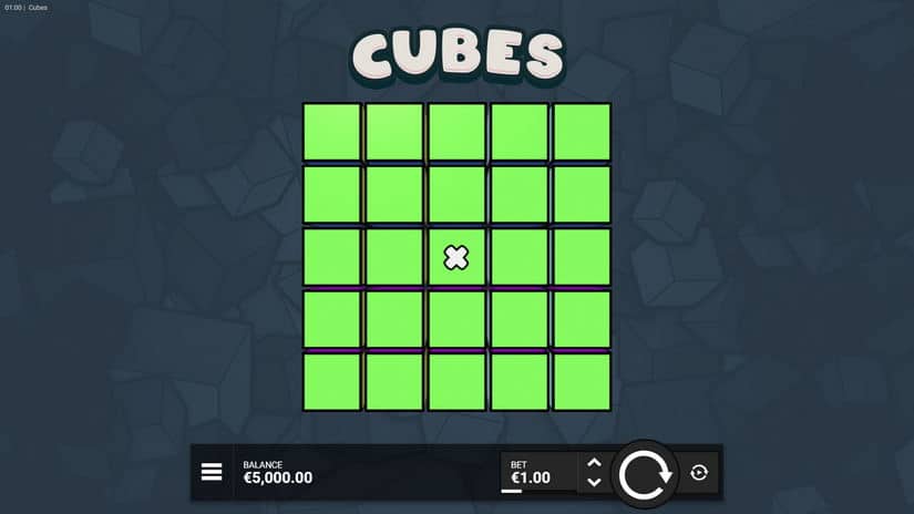 Cubes slot screen 3
