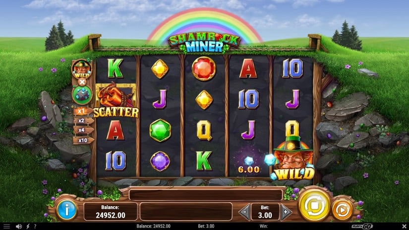 Shamrock Miner slot screen 2