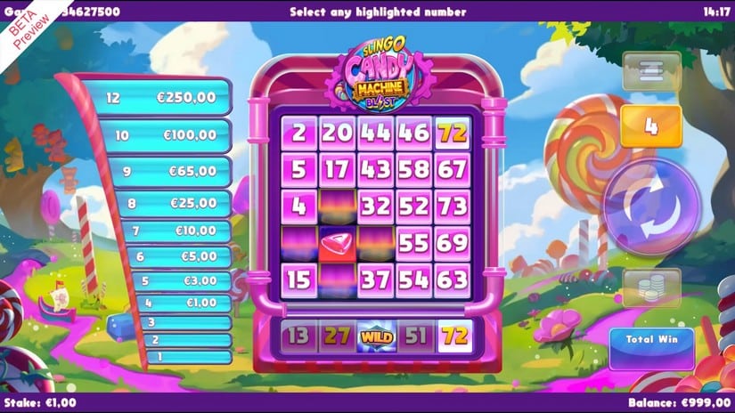 Slingo Candy Machine Bl4st slot screen 2