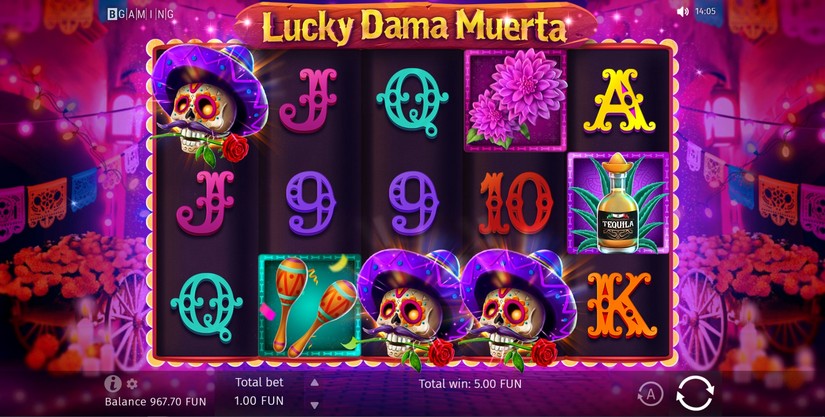 Lucky Dama Muerta slot screen 4