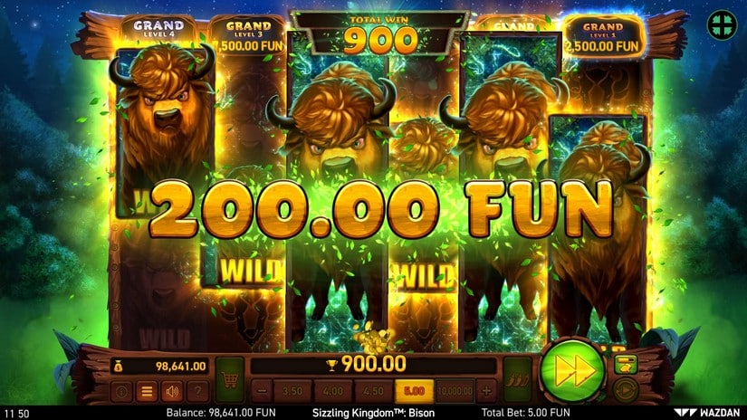 Sizzling Kingdom™: Bison slot screen 10