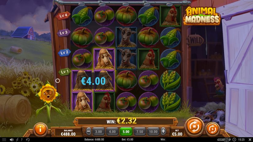Animal Madness slot screen 4