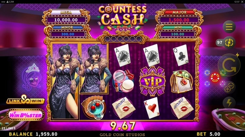Countess Cash slot screen 3