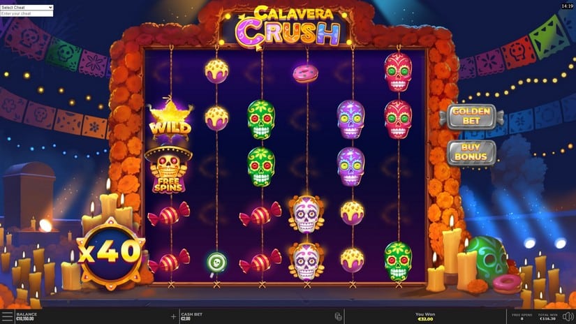 Calavera Crush slot screen 6