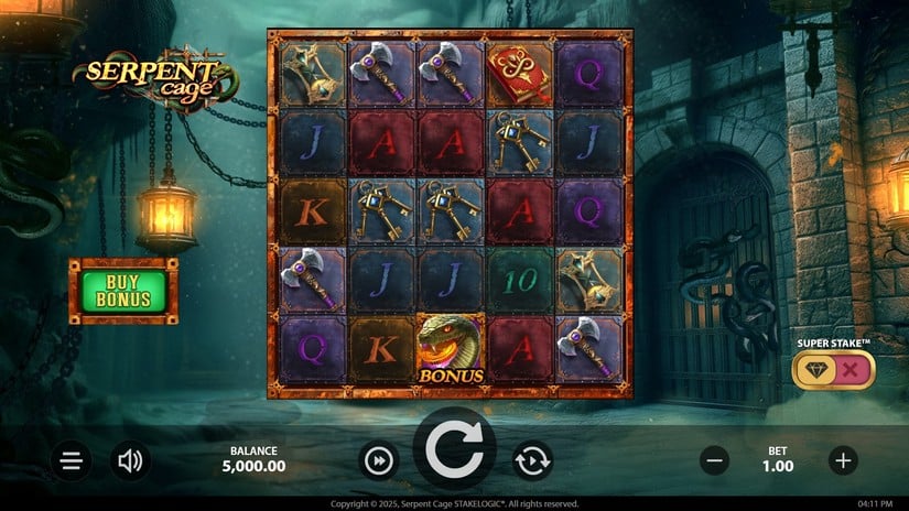 Serpent Cage slot screen 1