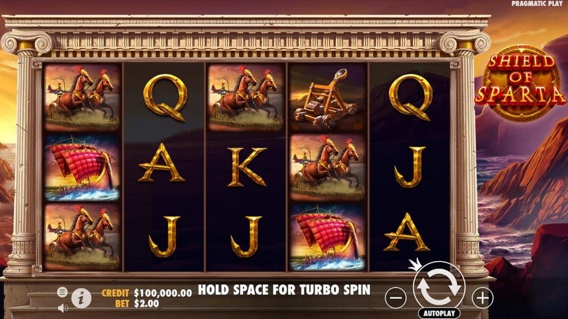 Shield of Sparta slot screen 1