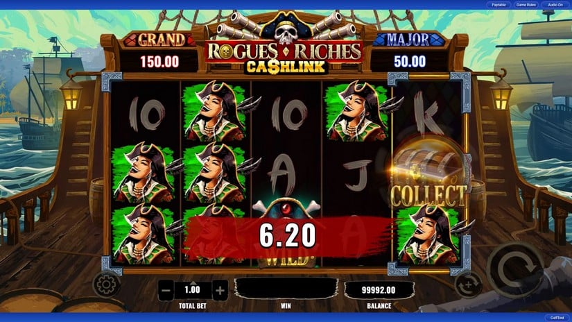 Rogues Riches Cashlink slot screen 2
