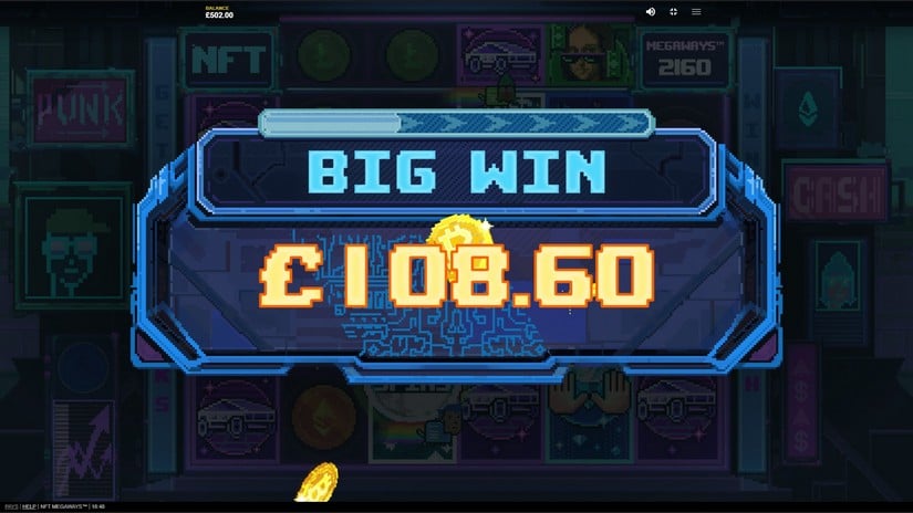 NFT Megaways slot screen 6