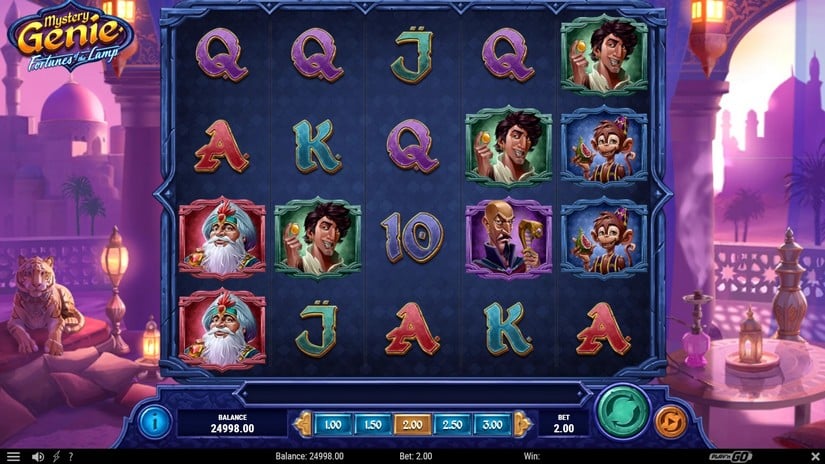 Mystery Genie Fortunes of the Lamp slot screen 1