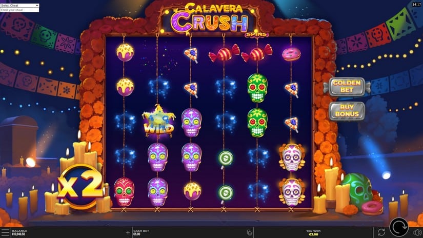 Calavera Crush slot screen 2