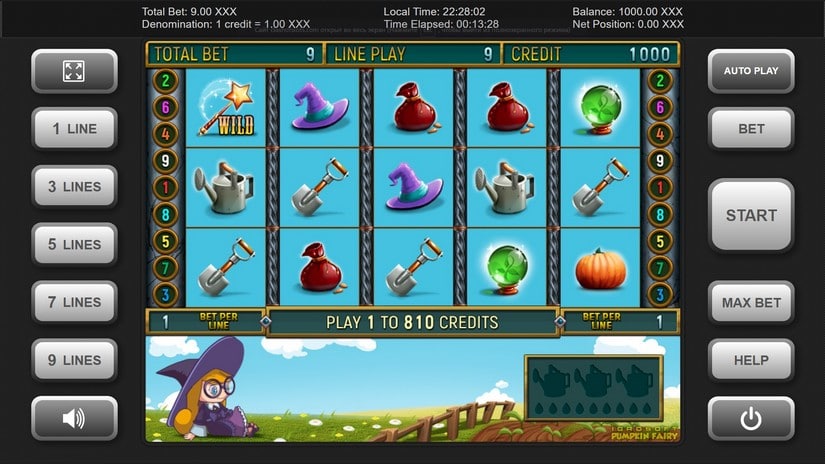 Pumpkin Fairy slot screen 1