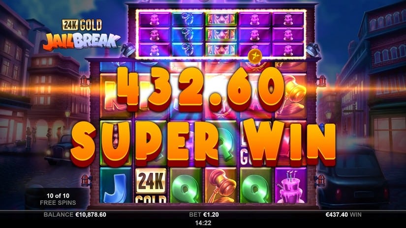 24K Gold JailBreak slot screen 5