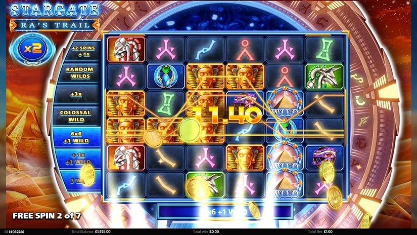 Stargate Ra’s Trail slot screen 4