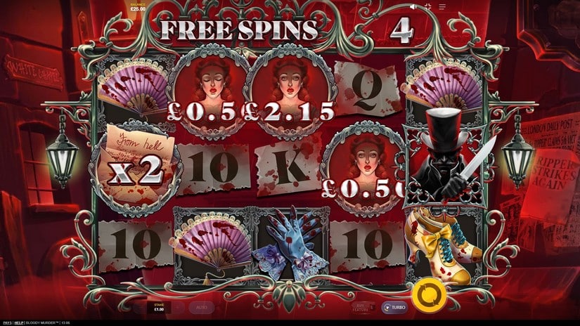 Bloody Murder slot screen 4