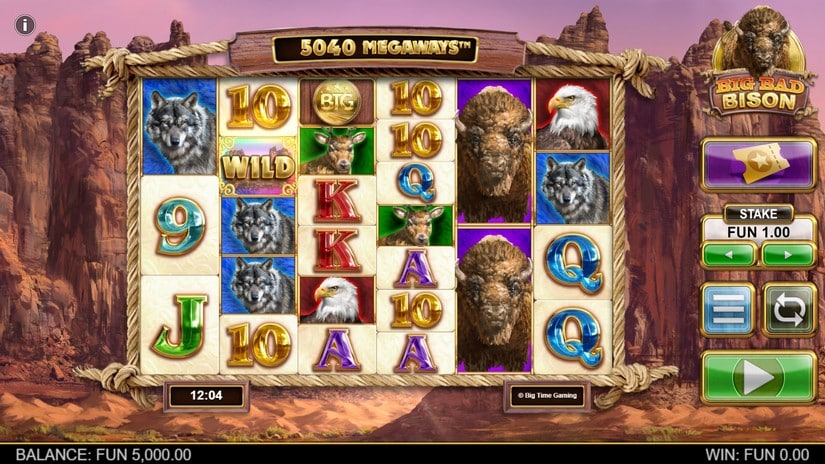 Big Bad Bison Megaways slot screen 1
