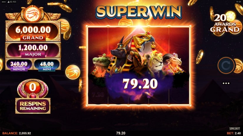 Links of Ra slot screen 4